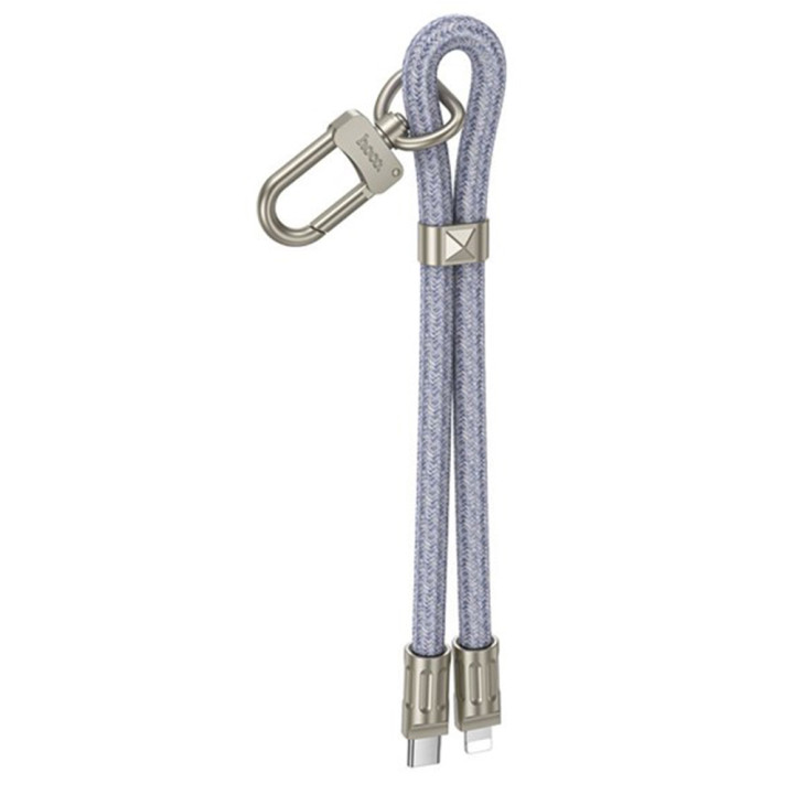 Кабель - брелок USB Hoco GH5 Type-C to Lightning PD20W 0.22m, Blue