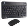 Беспроводная Клавиатура и Мышь JEQANG JB-986 BT keyboard + mouse + bracket, Black