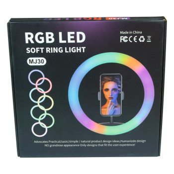 Кільцева Лампа RGB MJ30 30cm, Black