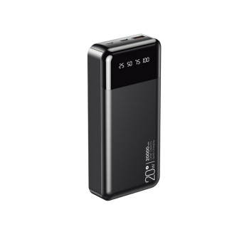 Універсальна мобільна батарея Power Bank XO PR192 PD20W / QC18W Digital light Display 20000 mAh, Black