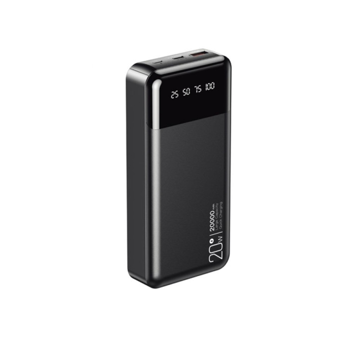 Универсальная мобильная батарея Power Bank XO PR192 PD20W / QC18W digital light display 20000 mAh, Black