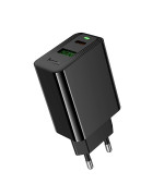 Сетевое зарядное устройство Hoco CS94A Type-C PD20W / USB QC3.0, Black