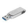 USB флешка OTG T&G 3&1 Lightning & Android 16gb Metal 007, Steel