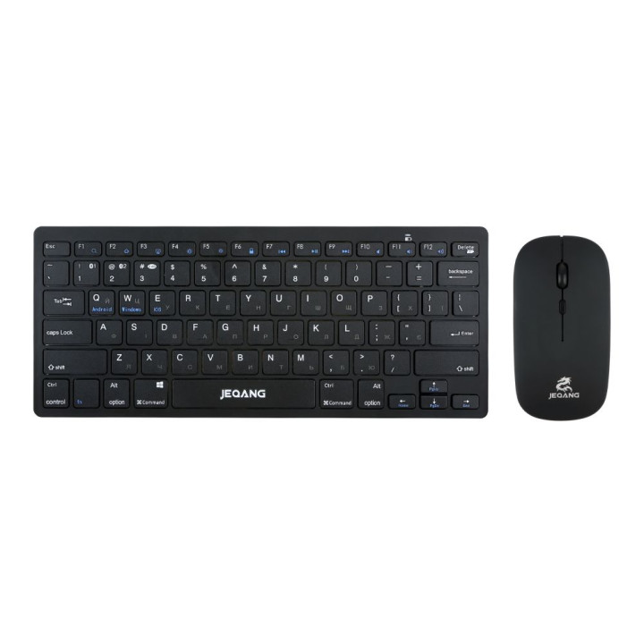Бездротова Клавіатура та Миша JEQANG JB-326, Black