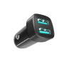 Автомобільний зарядний пристрій Ridea RCC-21112 Grand Micro 2USB 2.4 A, Black