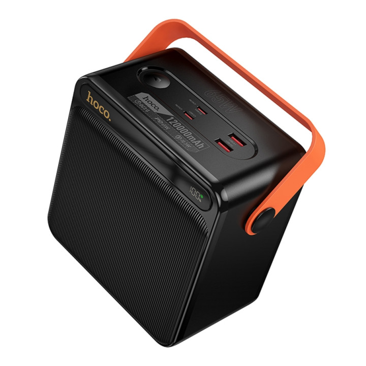 Внешний аккумулятор Power Bank Hoco DB101A Zeus USB QC3.0 / Type-C PD65W 120000mAh, Black