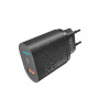 Сетевое зарядное устройство YOKI Led Series YK-QC USB QC3.0 18W, Black