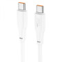 USB кабель Hoco X93 Force 100W 3А Type-C to Type-C 2M, White