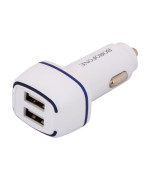 Автомобільний зарядний пристрій Borofone BZ14 2.4A cable USB to Lightning, White
