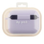 Чехол - футляр Silicone Case with microfibra для Airpods Pro 3, Elegant purple