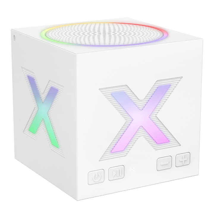 Портативная Bluetooth колонка Borofone BR101 с LED подсветкой 1200mAh, White