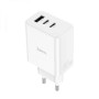 Сетевое зарядное устройство Hoco C126A Pure PD40W QC3.0 3A (2Type-C / 1Type-A), White