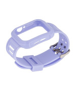 Ремешок Silicone Shine для Apple Watch 44mm + Protect Case, Purple