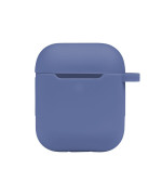Чехол Silicone Case with hook для Airpods 1 / 2, Royal blue
