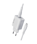 Мережевий Зарядний пристрій Ridea RW-18123 Rapid USB QC 18W з кабелем Micro-USB, White