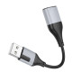 Переходник Borofone BV19 Creator 2-in-1 USB to 3.5mm, Black