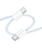 USB Кабель Borofone BX103 Original 60W 3A Type-C to Type-C, Blue