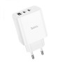 Сетевое зарядное устройство Hoco C126A Pure PD40W QC3.0 3A (2Type-C / 1Type-A), White