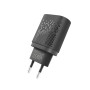 Сетевое зарядное устройство YOKI Led Series YK-QC USB QC3.0 18W, Black