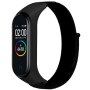 Ремешок Nylon для Xiaomi Mi Band 3 / 4 / 5 / 6 / 7, Black