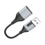 Переходник Borofone BV19 Creator 2-in-1 USB to 3.5mm, Black