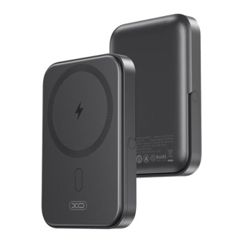 Портативна мобільна батарея Power Bank XO PR242 PD20W magnetic digital display 15W 5000mAh, Black