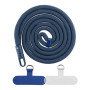 Шнурок для чохла з карабіном на шию 120 cm, Dark Blue