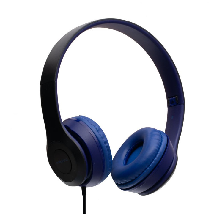Провідні навушники Borofone BO5 mini-jack 3.5mm 1.2m, Blue