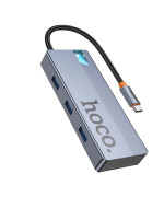 USB Hub Hoco HB50 Type-C 5-in-1 HDTV / PD / USB3.0*3, Gray