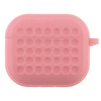 Чохол-футляр для навушників Silicone Fashion Case with Hook для Airpods 3, Pink