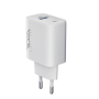 Сетевое Зарядное Устройство Ridea RW-18123 Rapid USB QC 18W с кабелем Micro-USB, White