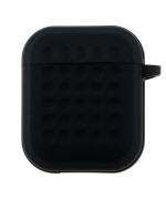 Чохол-футляр для навушників Silicone Fashion Case with Hook для Airpods 1/2, Black