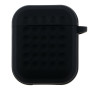 Чохол-футляр для навушників Silicone Fashion Case with Hook для Airpods 1/2, Black