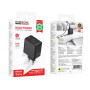 Мережевий зарядний пристрій Borofone BAS17A USB QC3.0 / Type-C PD65W, Black
