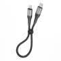 USB Кабель Ridea RC-US42 UltraStrong 30W 3A Type-C to Lightning 0.25m, Black