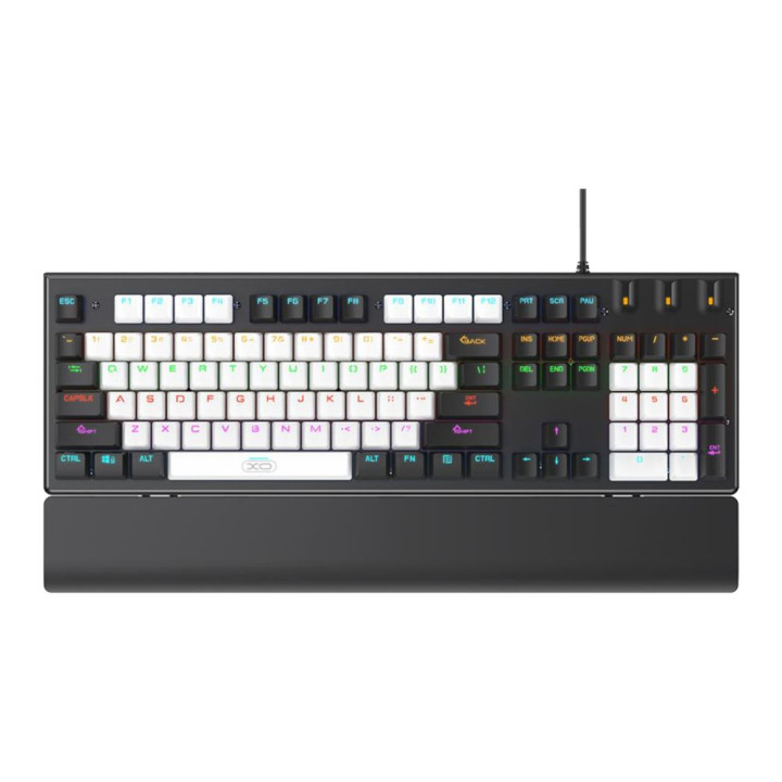 Дротова Клавіатура та Миша XO KB-06 luminous mechanical, White