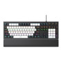 Дротова Клавіатура та Миша XO KB-06 luminous mechanical, White