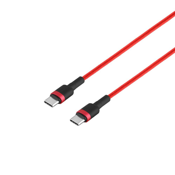 USB кабель Baseus CATKLF-G Type-C to Type-C PD 2.0 60W 20V 3A 1м, Red