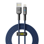 Data - кабель YOKI SMART YK-SM31 USB to Lightning 12W​ 2m, Black-Blue