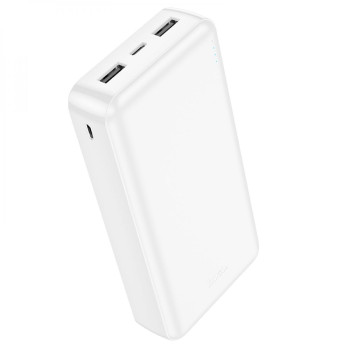 Портативна батарея Power Bank Hoco J100A High-ranking 20000 mAh, White