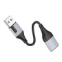 Переходник Borofone BV19 Creator 2-in-1 USB to 3.5mm, Black