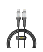 Data - кабель YOKI CYBER YK-CY23 Type-C to Lightning 30W 1.2m, Black