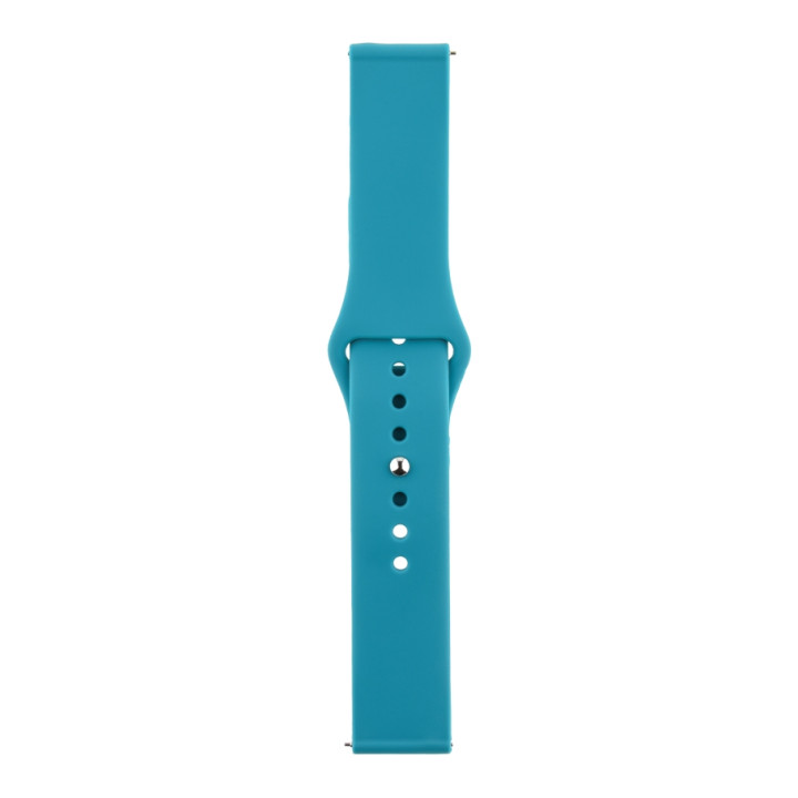 Ремінець Silicone Original Button Design для смартгодинників Samsung / Amazfit / Huawei 20mm, Light Blue