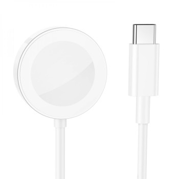 Бездротовий зарядний пристрій Borofone BQ13C (iWatch 1-8, SE / SE2 / Ultra), White