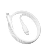 Data-кабель Ridea RC-CO10 CommonPro 60W 3A Type-C to Type-C 1m, White