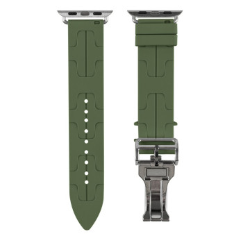 Ремінець Silicone Hermes для Watch 38 / 40 / 41 mm, Pine Needle Green