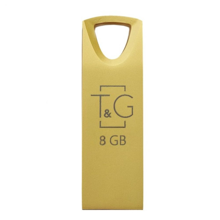 USB флешка Flash Drive T&G Metal 117 8gb, Gold