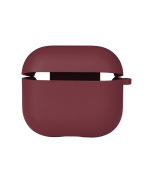 Чехол-футляр для наушников Silicone Case with microfibra для Airpods 4, Rose red