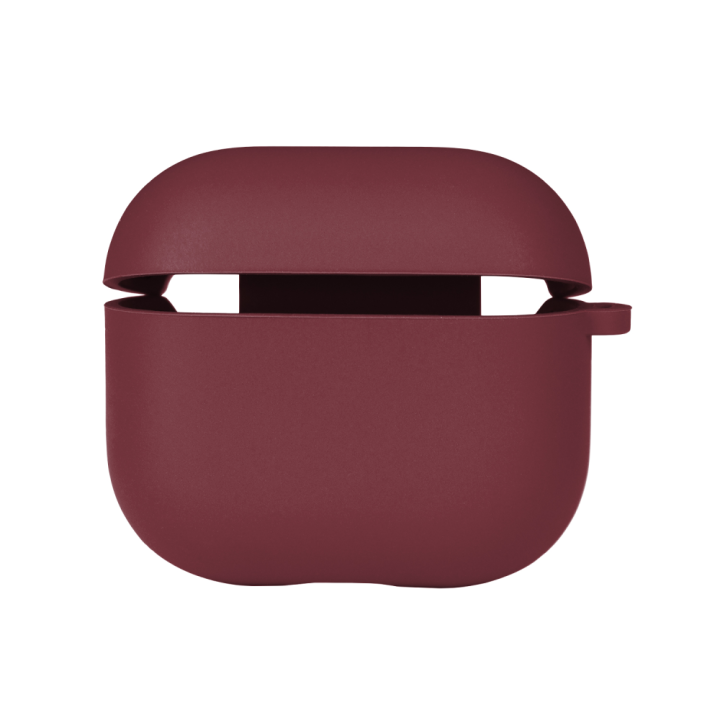 Чохол-футляр для навушників Silicone Case with microfibra для Airpods 4, Rose red