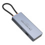USB Hub Hoco HB50 Type-C 5-in-1 HDTV / PD / USB3.0*3, Gray